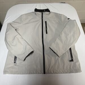 Calvin Klein Women's Ivory Zip Up Winter Jacket Size XL Sherpa Lined